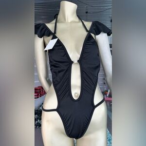 Ravewear/ Exotic Dancewear Flutter Sleeve Romper One Size NWT